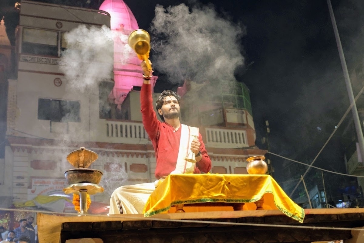 Ganga aarti in evening