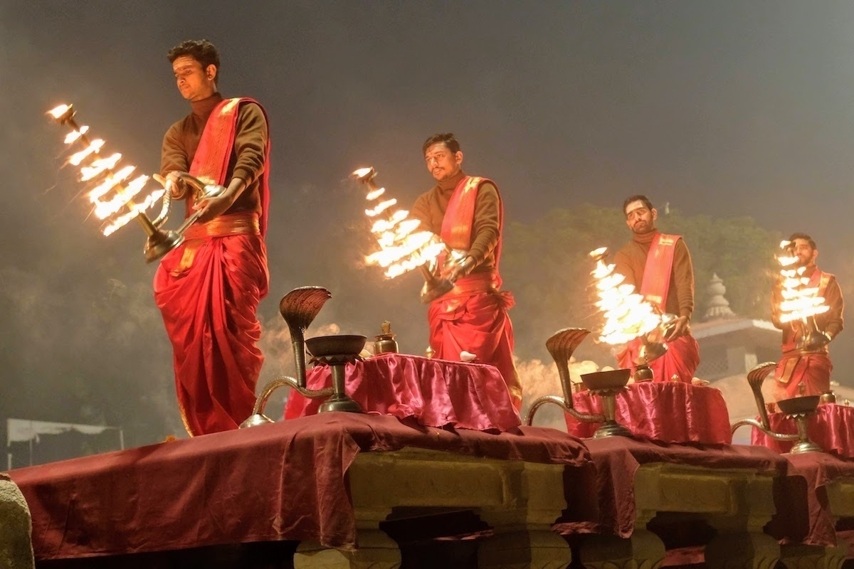 Ganga aarti in morning